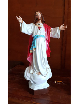 Statua Sacro Cuore di Gesù 45cm