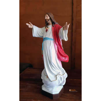 Statua Sacro Cuore di Gesù 45cm