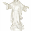 Statua Sacro Cuore di Gesù 85cm effetto Capodimonte