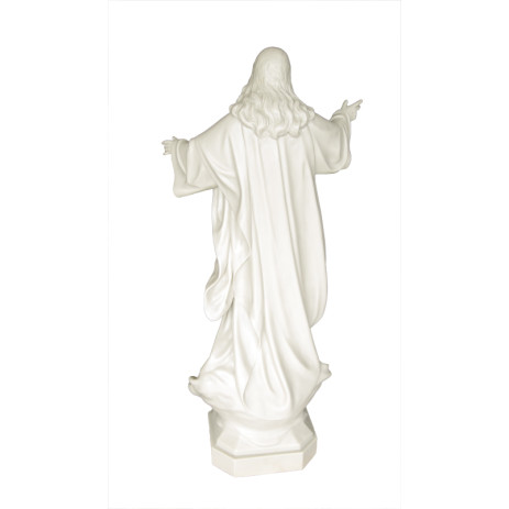 Statua Sacro Cuore di Gesù 85cm effetto Capodimonte