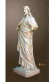 Statua Sacro Cuore di Gesù 50cm effetto invecchiato