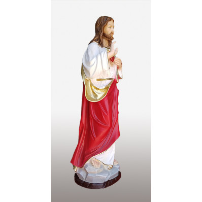Statua Sacro Cuore di Gesù benedicente 60cm