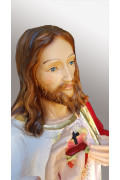Statua Sacro Cuore di Gesù benedicente 60cm