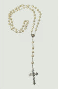 Rosario Perle Beige a catena