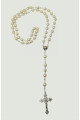 Rosario Perle Beige a catena
