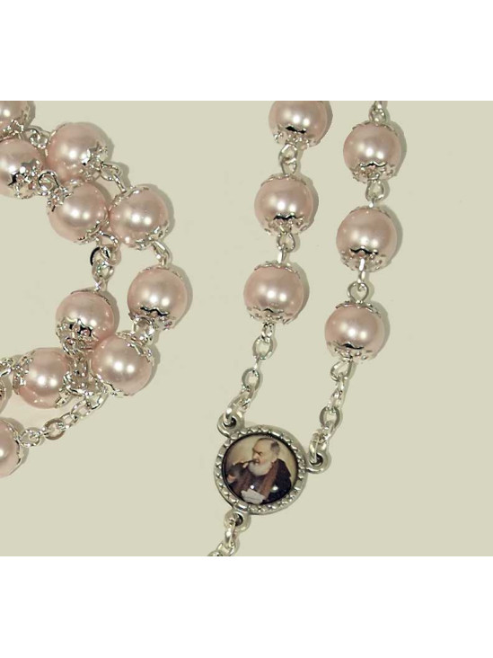 Rosario Perle Rosa a catena