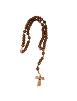 Rosario Tau filo legno